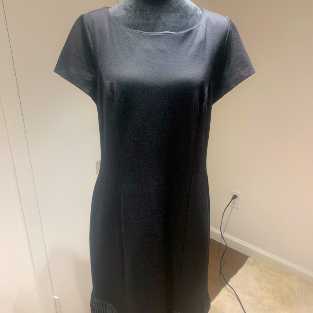 NWT Talbots vintage Black Midi Dress, Size 10.
